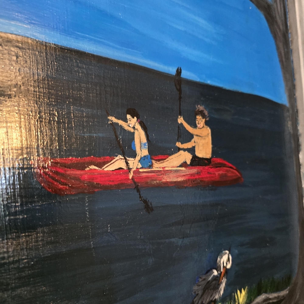 Window Frame Acrylic Painting - Picture 6 of 6